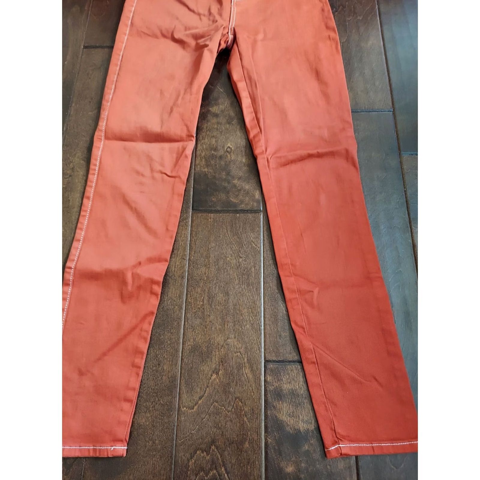 Fashion Nova Fashion Nova Women's Jeans - Skinny - Orange - Size 7/28 - High Rise - 28in Inseam - Juniors Type: Jeans Size 28" / US 6 / IT 42 - 6 Thumbnail