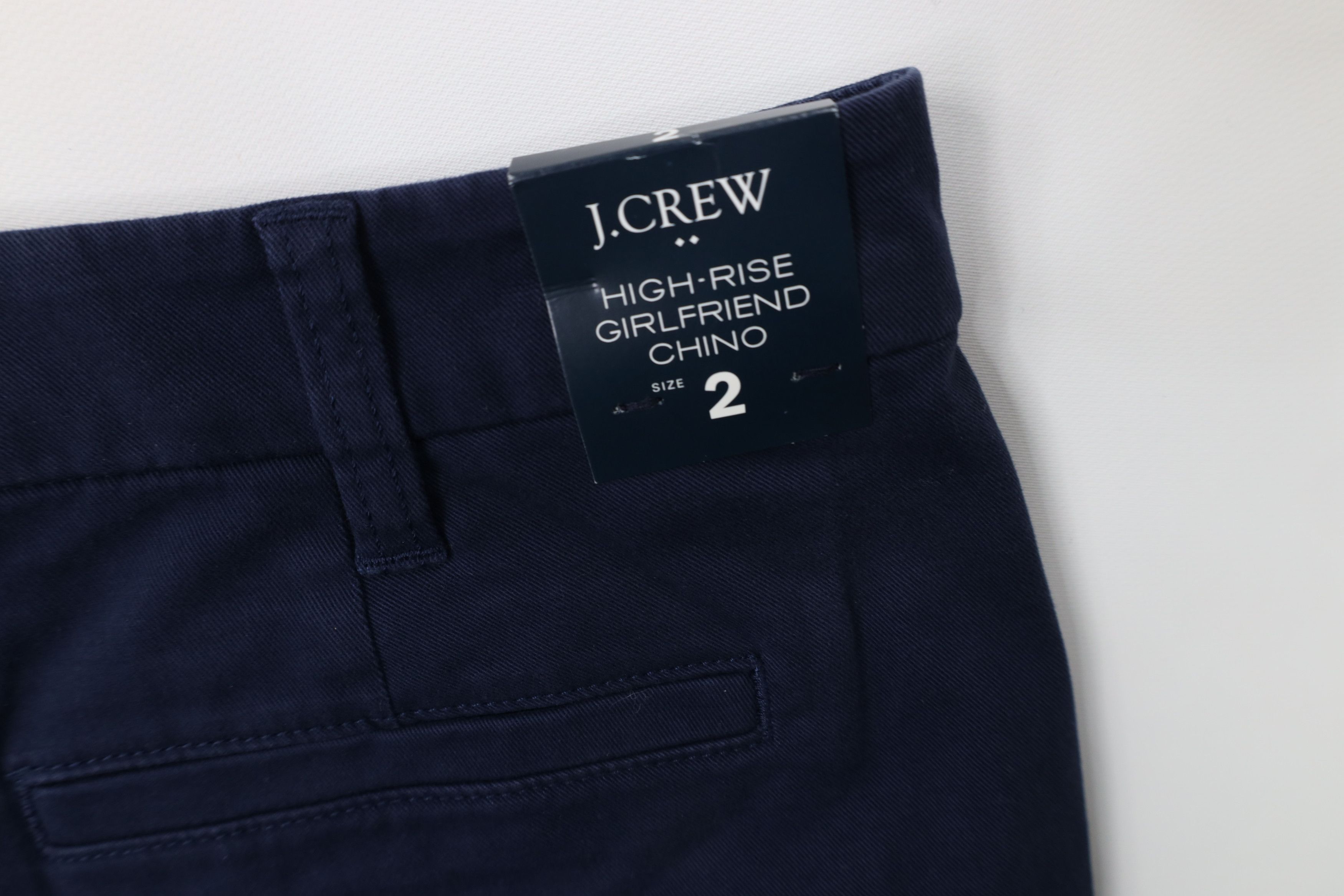 J.Crew New J Crew Girlfriend Chino Pants Trousers Navy Blue Size 26" / US 2 / IT 38 - 12 Thumbnail