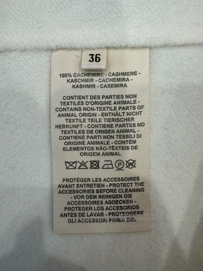 Hermes Hermes White cashmere women's coat Size XS / US 0-2 / IT 36-38 - 7 Thumbnail