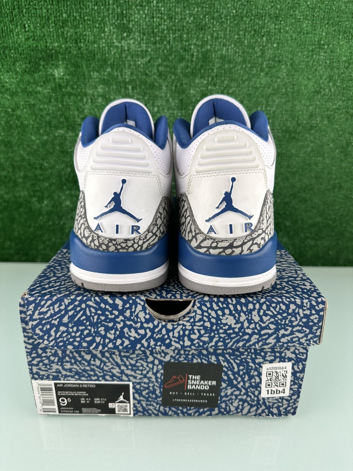Jordan Brand Jordan 3 Retro Mid Washington Wizards Size 9.5 Size US 9.5 / EU 42-43 - 7 Thumbnail