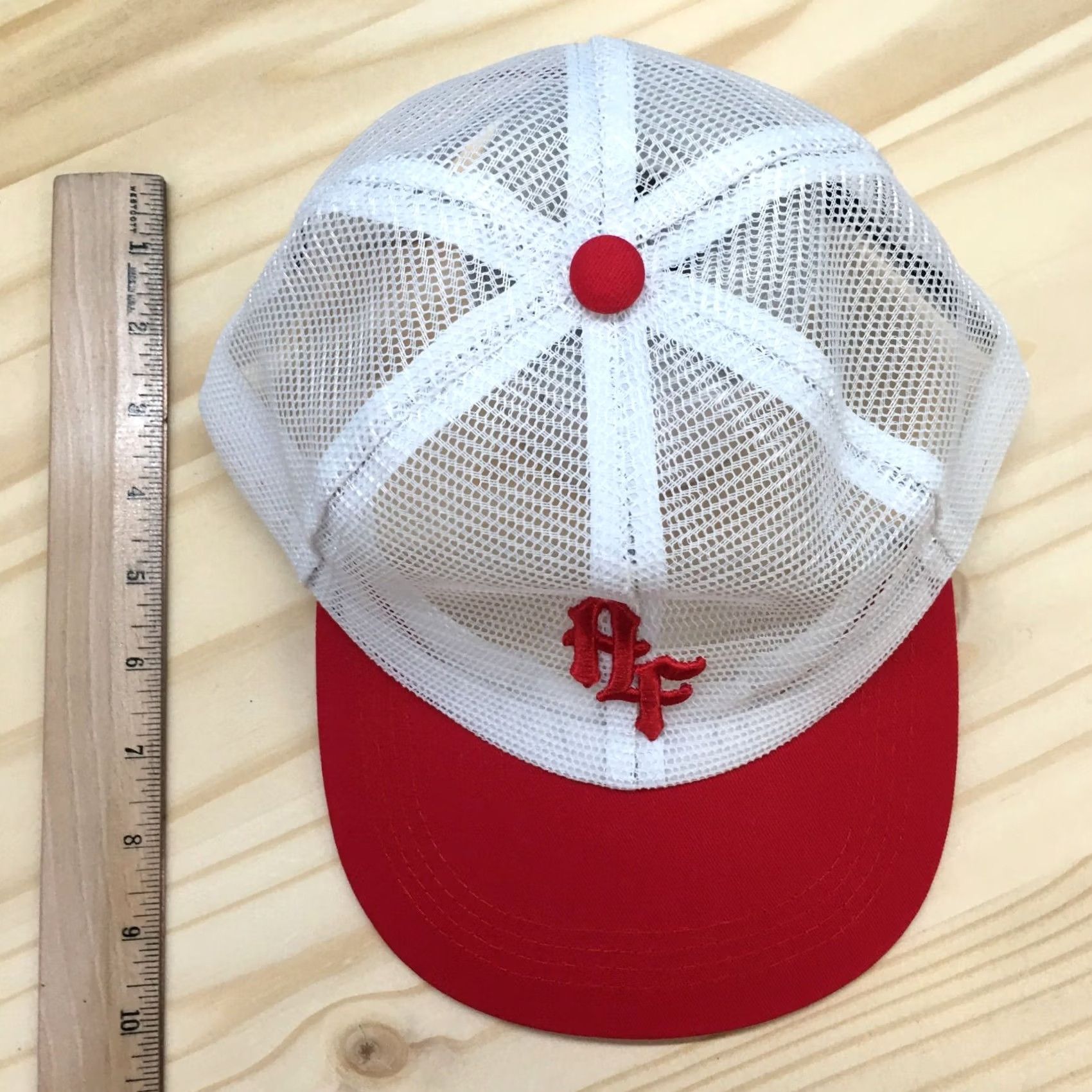 Logo 7 AF Live Forever Trucker Hat Mens Red White One Size Adjustable Embroidered Logo Size ONE SIZE - 3 Thumbnail