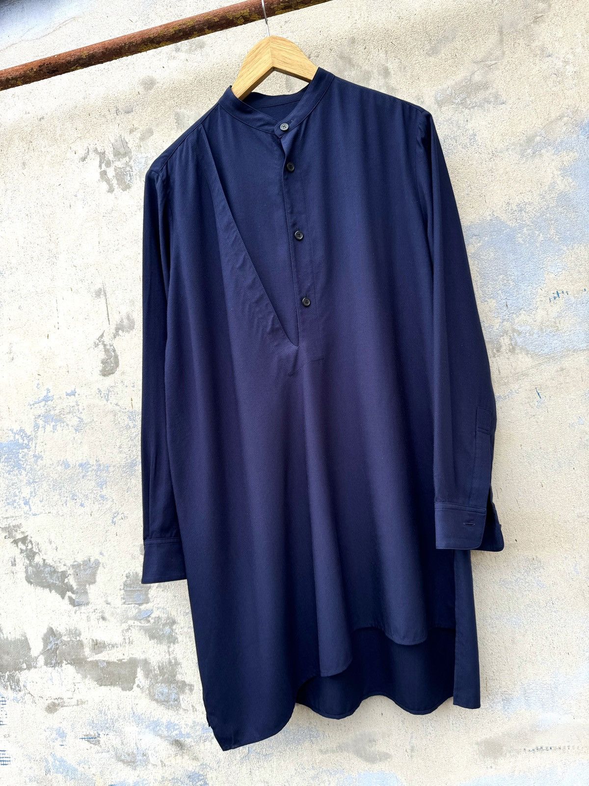 Vintage Y'S Yohji Yamamoto asymmetric dress shirt size 1 Size L / US 10 / IT 46 - 1 Thumbnail
