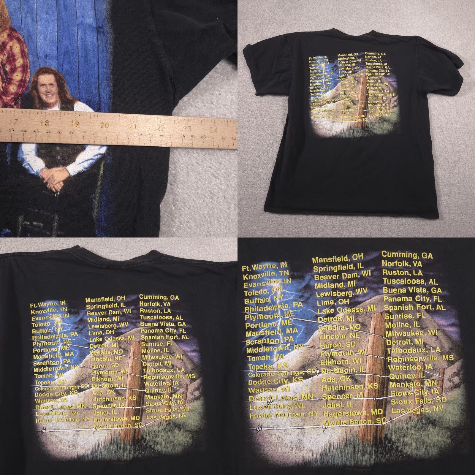 Vintage VINTAGE Little Texas Shirt Mens XL Black 90s Tour Concert TN River Brand Tennessee River Shirt Mens XL Black 90s Size US XL / EU 56 / 4 - 9 Thumbnail