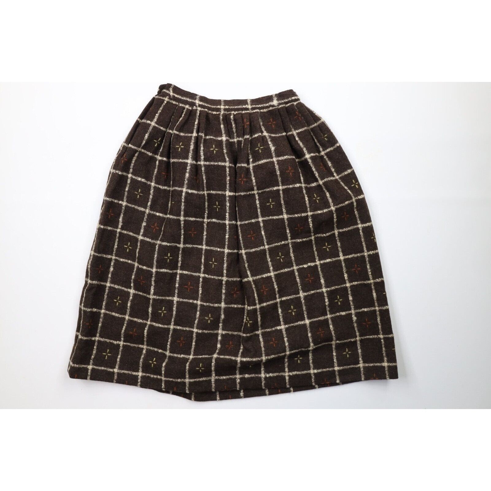 Vintage Vintage 50s 60s Mid Century Modern MCM Tweed Skirt Size 24" / US 00 / IT 34 - 10 Thumbnail
