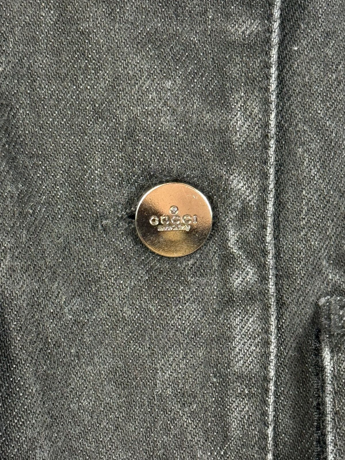 Gucci Gucci Tom Ford AW1999 Web Trim Denim Jacket Black Size 40 Size M / US 6-8 / IT 42-44 - 5 Thumbnail