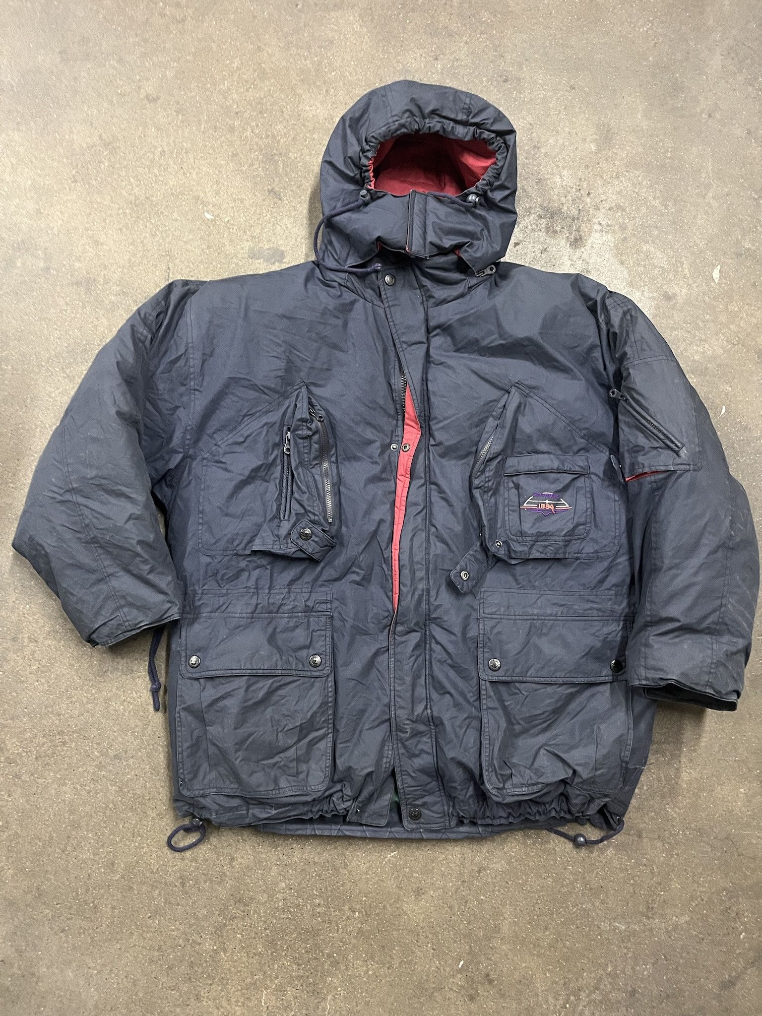 Carhartt × Vintage Vintage 1990s Stratojac Tech Cargo Puffer Jacket Size XL Size US XL / EU 56 / 4 - 1 Thumbnail
