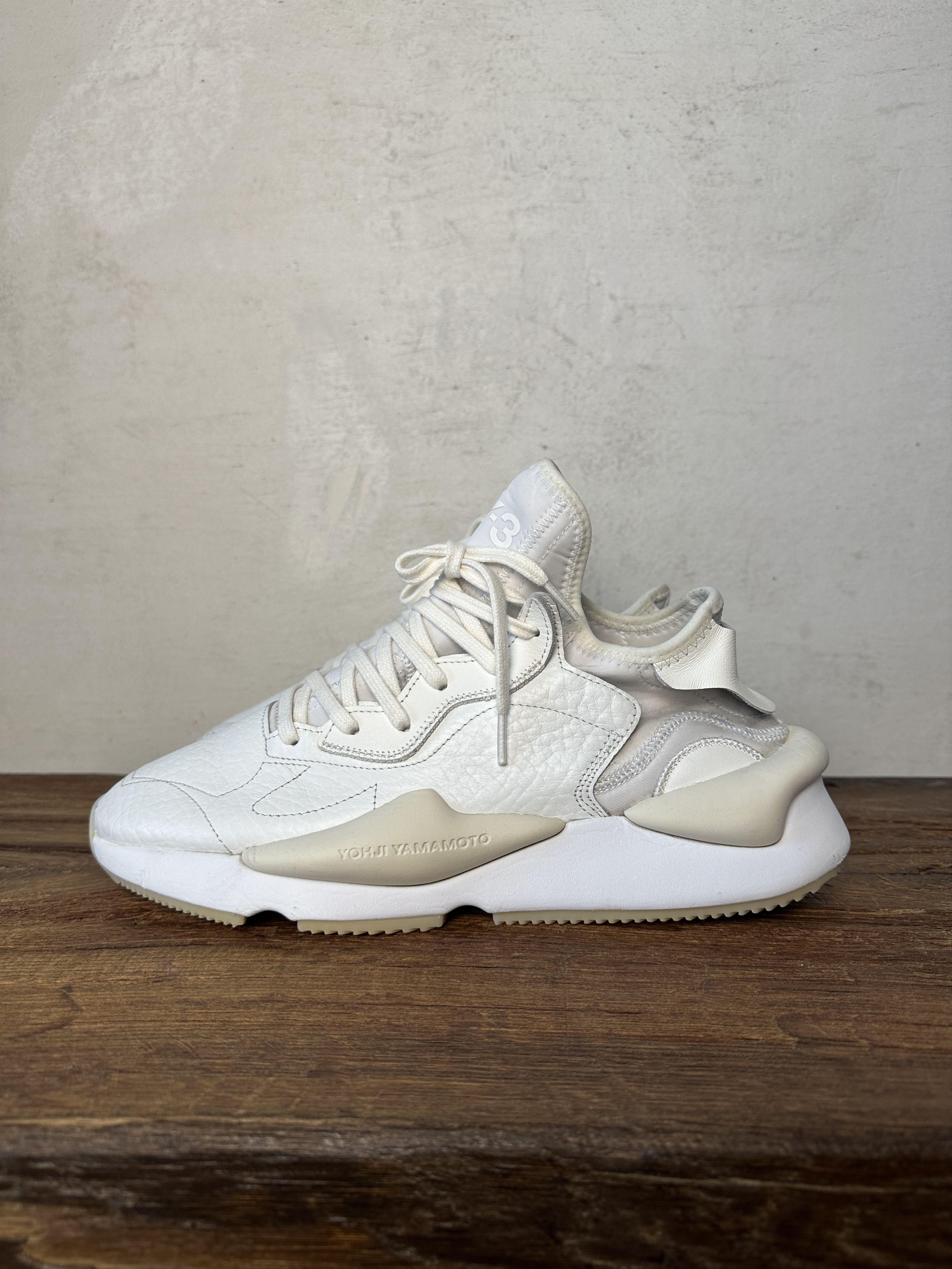 Adidas Y-3 Kaiwa Leather White Size US 10.5 / EU 43-44 - 1 Thumbnail