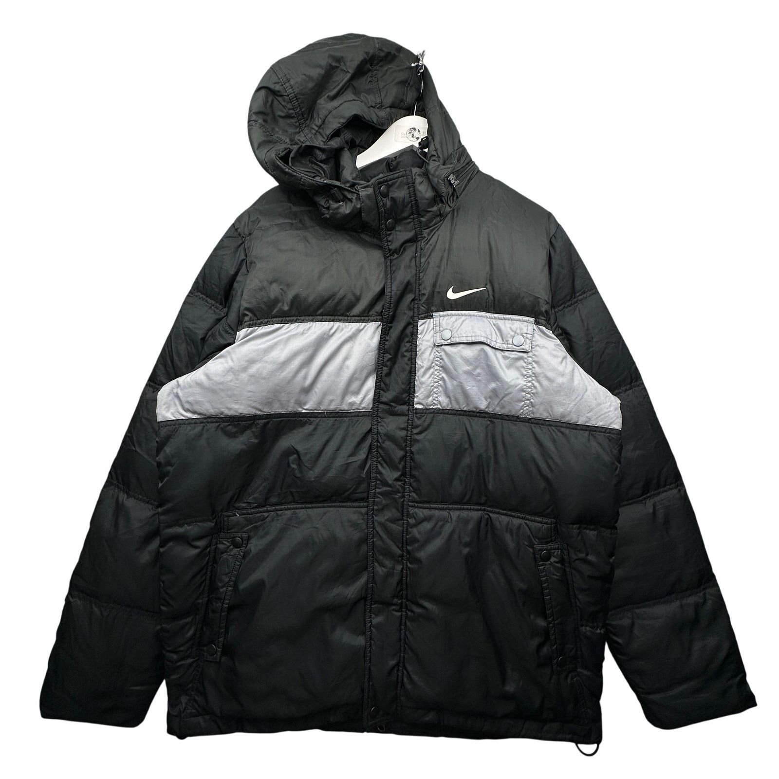 Nike 477125-010 Stowage Down Puffer Jacket Coat Men XL HOLES