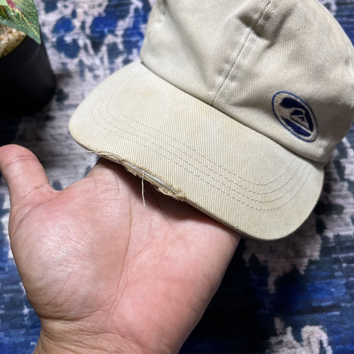 Japanese Brand × Quicksilver × Vintage ⚡️Vintage Quicksilver Embroidery Logo Cap Japan 90s Size ONE SIZE - 4 Thumbnail