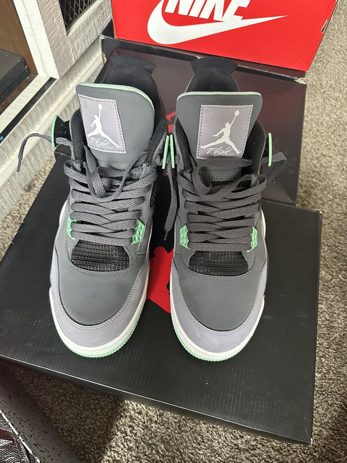 Jordan Brand Air Jordan 4 “Green Glow” Size 12 Size US 12 / EU 45 - 3 Thumbnail