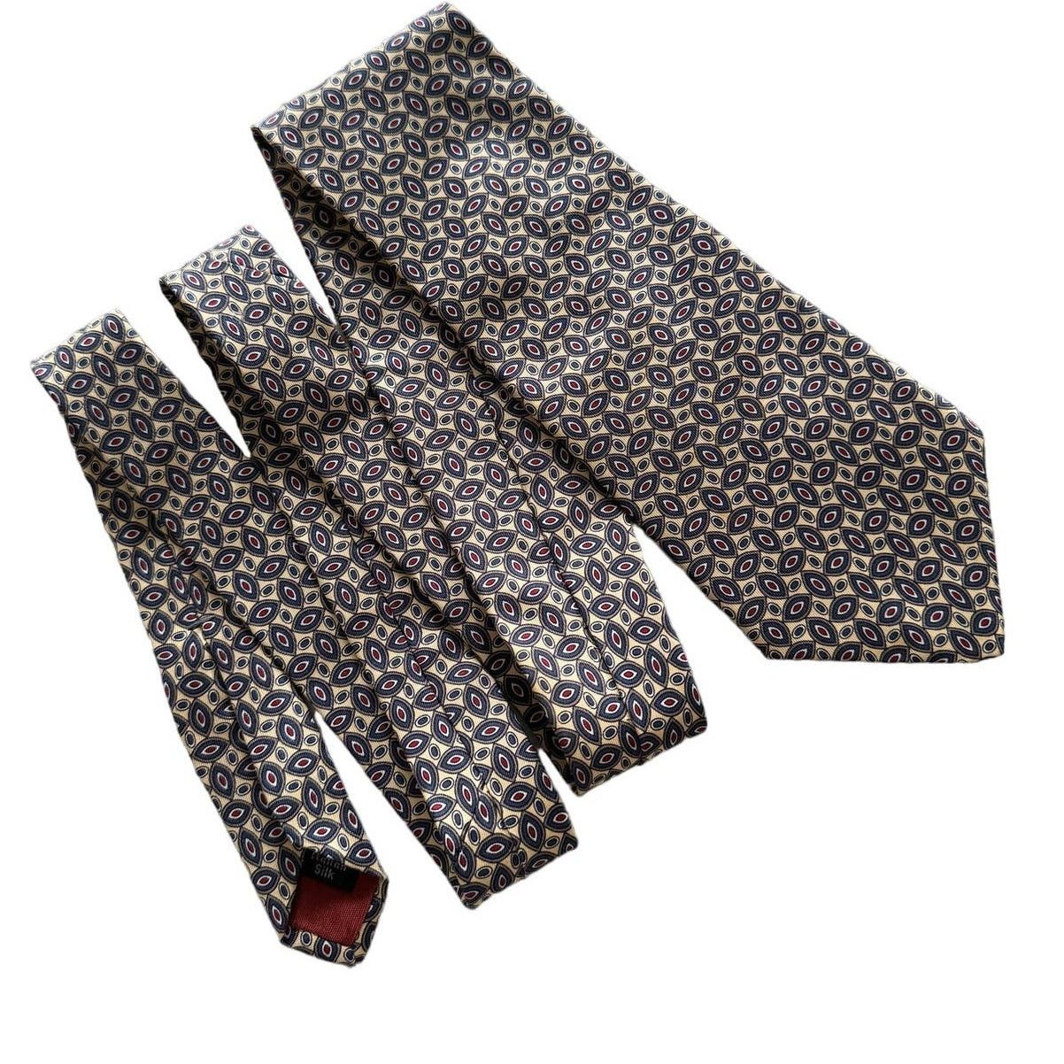 Halston III × Vintage Halston III vintage 100% silk geometric pattern tie 4” w Size ONE SIZE - 4 Thumbnail