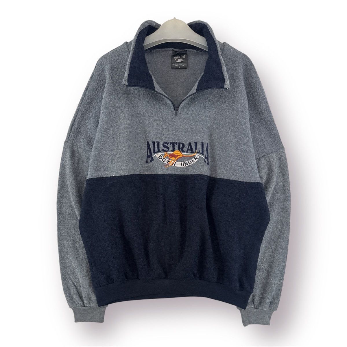 The Australian Outback Collection 🔥 90s Ausie iConic Dreamings Quarter Zip Velour Sweatshirt Size US S / EU 44-46 / 1 - 1 Thumbnail