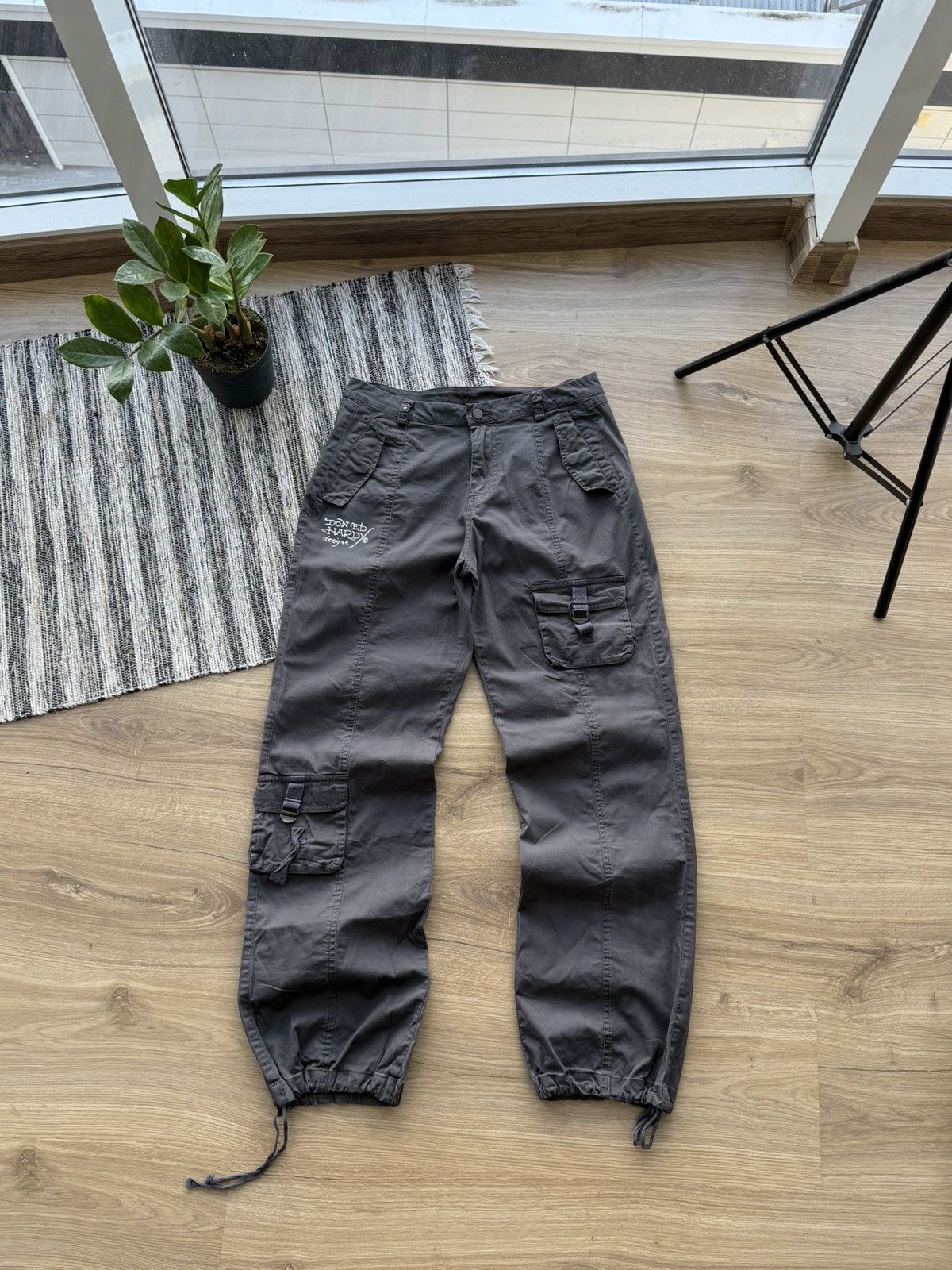 Ed Hardy ED HARDY CARGO PANTS WOOMEN’S DESIGNER STREETWEAR Size M Size 33" - 2 Thumbnail