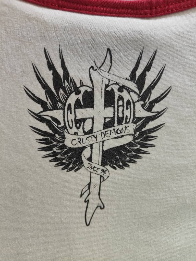 Japanese Brand Vintage Crusty Demons Masters Of Mayhem Big Logo T Shirt Size US M / EU 48-50 / 2 - 8 Thumbnail