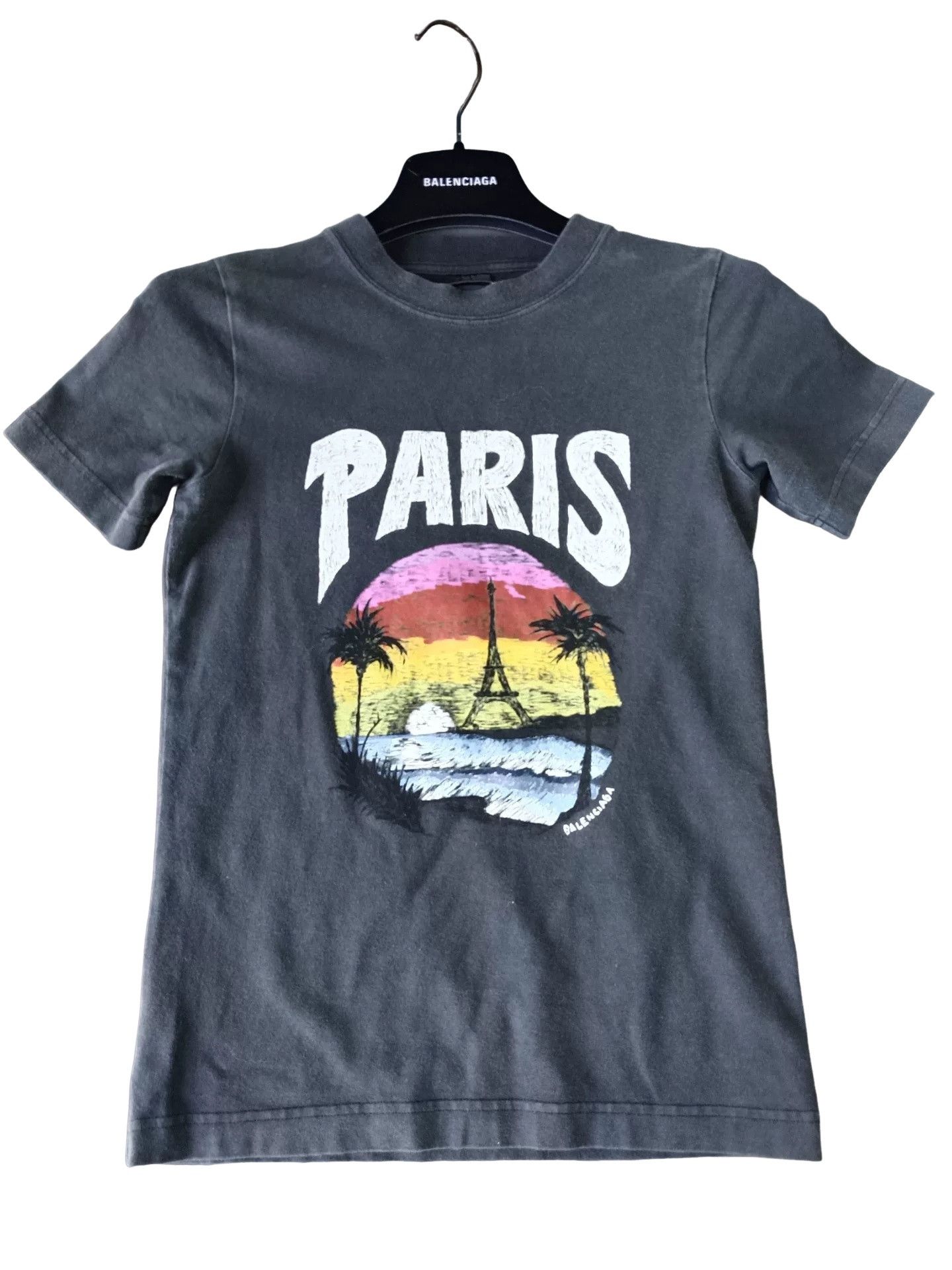 Balenciaga Balenciaga Paris Eiffel Tower Graphic T-Shirt L Size US L / EU 52-54 / 3 - 1 Thumbnail
