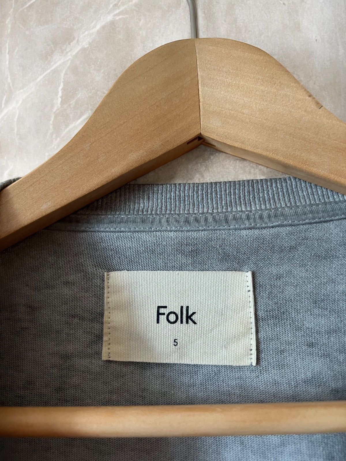 Folk × Vintage FOLK STONE WASHED T SHIRT TEE GREY TEE HERITAGE DYED GARMENT Size US L / EU 52-54 / 3 - 5 Thumbnail