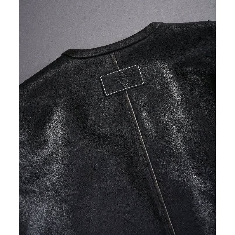 Darc Sport Darc Sport Black Leather Wolves Jacket Motorcycle Biker Size US S / EU 44-46 / 1 - 3 Thumbnail