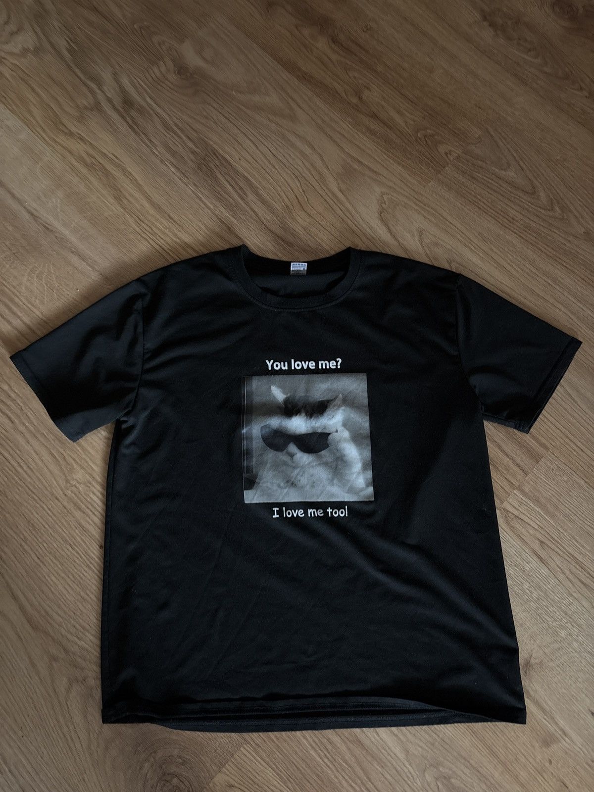 Other T-shirt with funny text and cat image Size US L / EU 52-54 / 3 - 1 Thumbnail