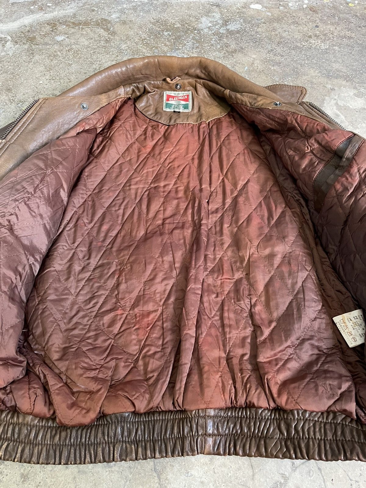 Genuine Leather × Japanese Brand 90's Genuine Leather Gleeman Jacket Size US L / EU 52-54 / 3 - 3 Thumbnail
