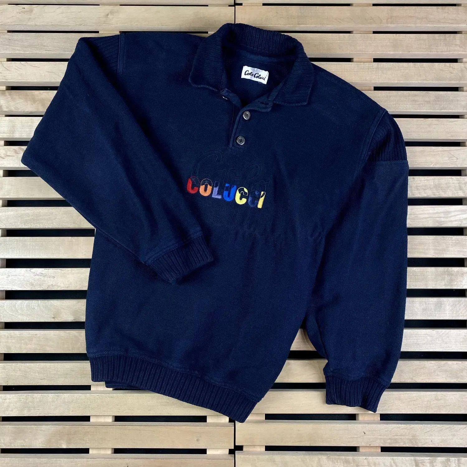 Carlo Colucci Men’s Sweatshirt Carlo Colucci Big Logo Vintage Size M Size US M / EU 48-50 / 2 - 1 Thumbnail