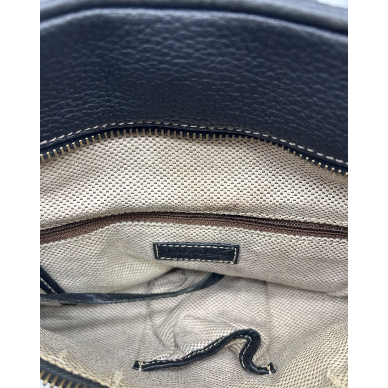 Dooney & Bourke VINTAGE Dooney & Bourke Backpack Women Medium Pebble Leather Black Gray Pebbled Bag Size ONE SIZE - 4 Thumbnail