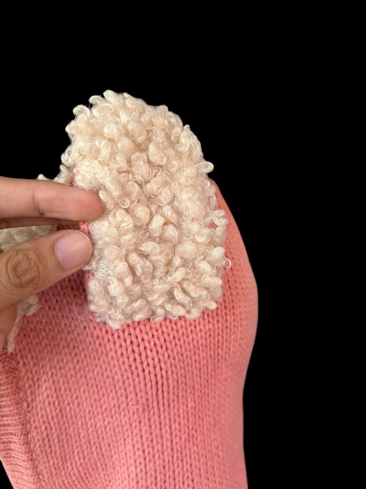 Kapital Balaclava Masked Knitted Bunny fur Japanese Style Size ONE SIZE - 7 Thumbnail