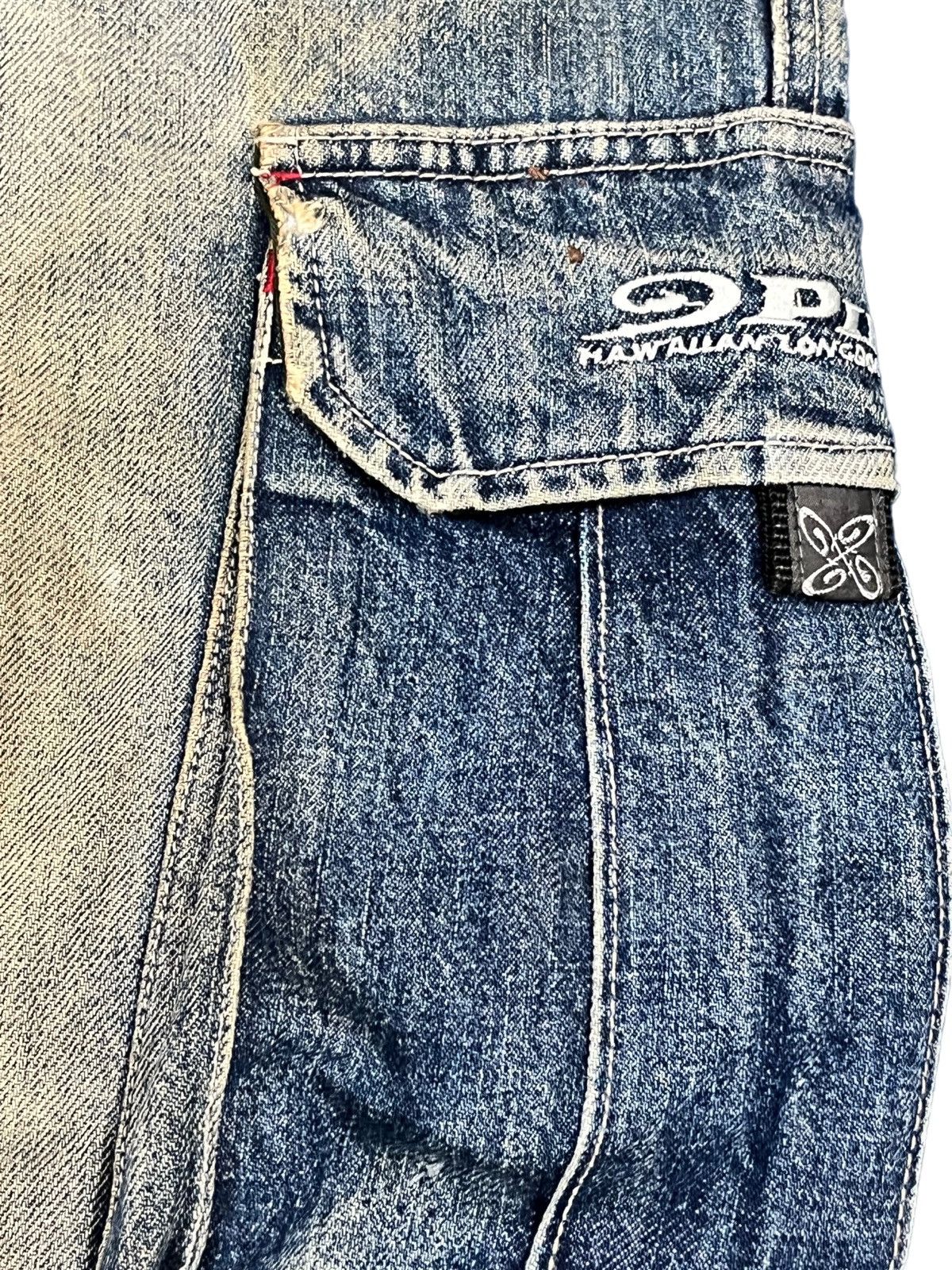 JNCO Vintage Piko Mudwash Baggy Cargo Jnco Style Denim Size US 33 - 3 Thumbnail