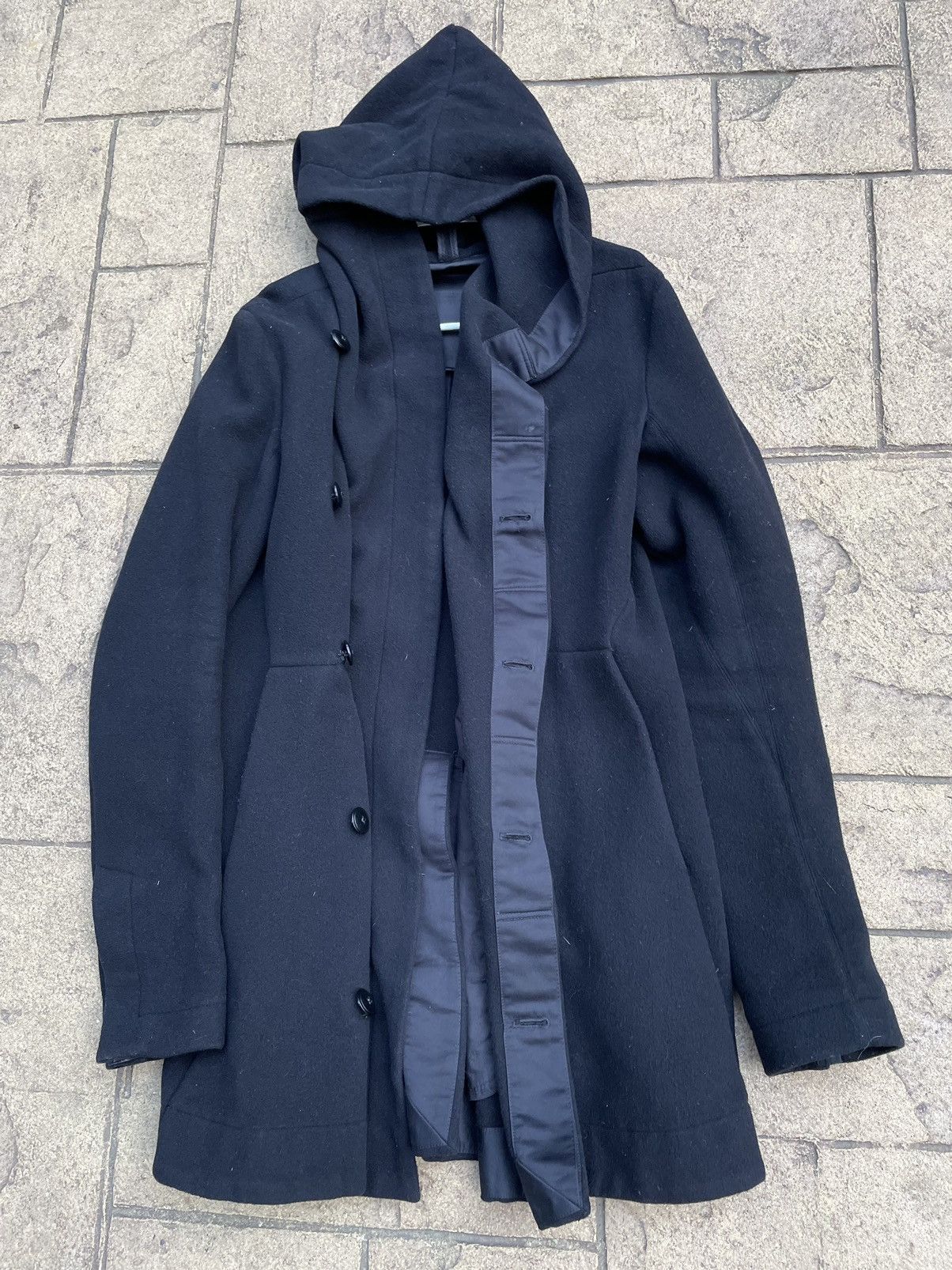 Rick Owens Rick Owens Drkshdw Coat Jacket Hooded Black Size US M / EU 48-50 / 2 - 5 Thumbnail