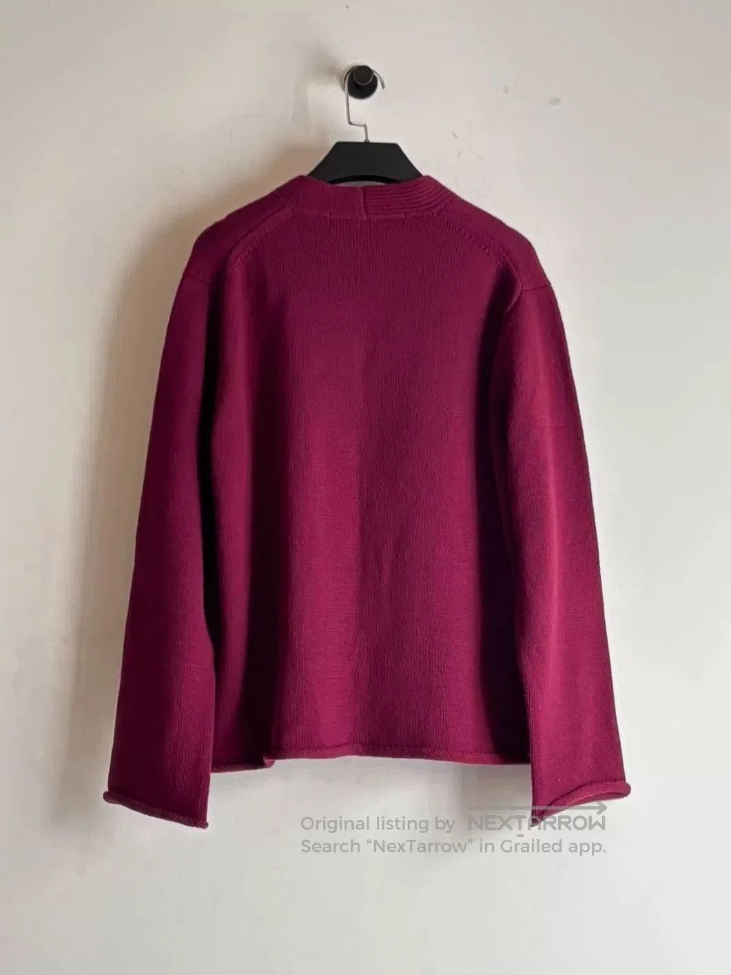 Comme des Garcons Homme Plus Comme des Garçons AW2000 Bordeaux Red Sweater. Size US L / EU 52-54 / 3 - 7 Thumbnail