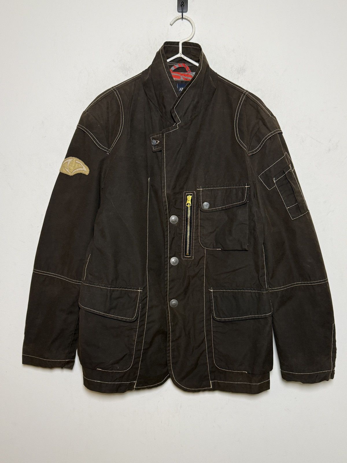 Giorgio Armani Armani waxed/polyurethane-coated multipocket field jacket Size US L / EU 52-54 / 3 - 2 Thumbnail