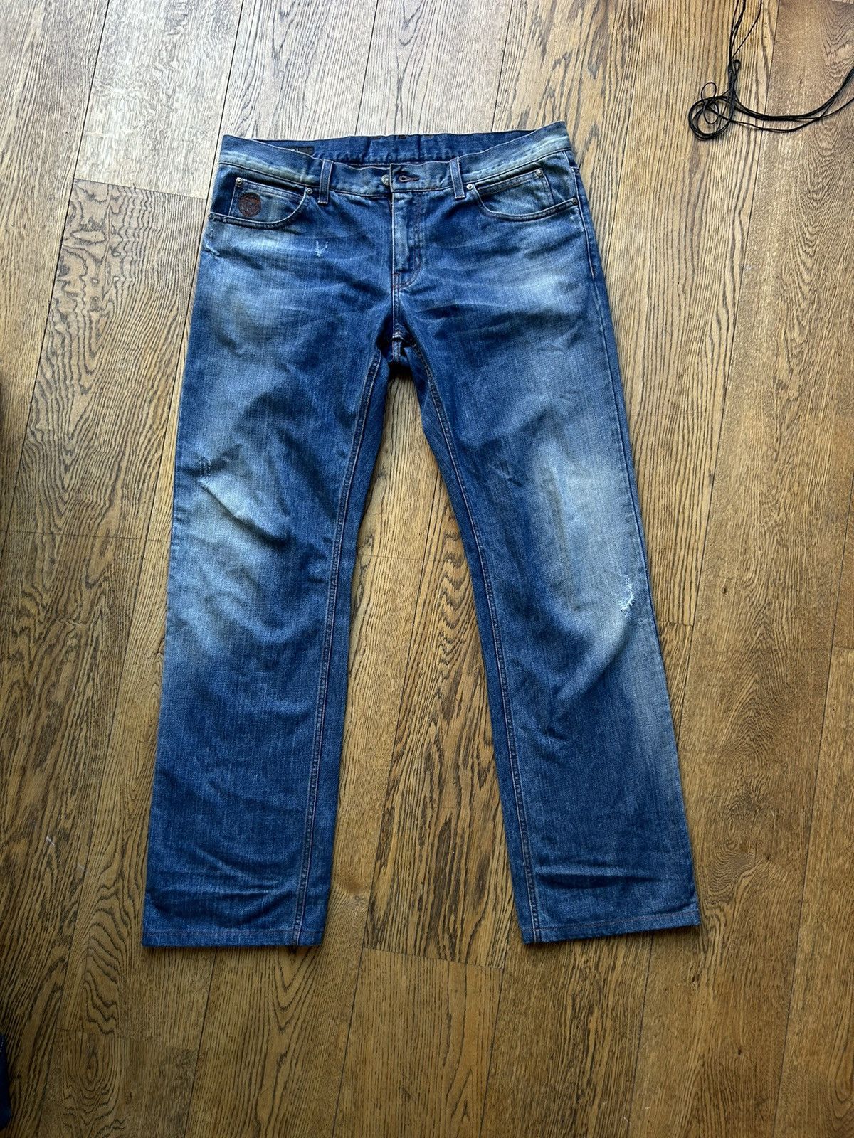 Gucci Gucci Embroidered Logo Distressed Jeans (2007) Size US 36 / EU 52 - 6 Thumbnail