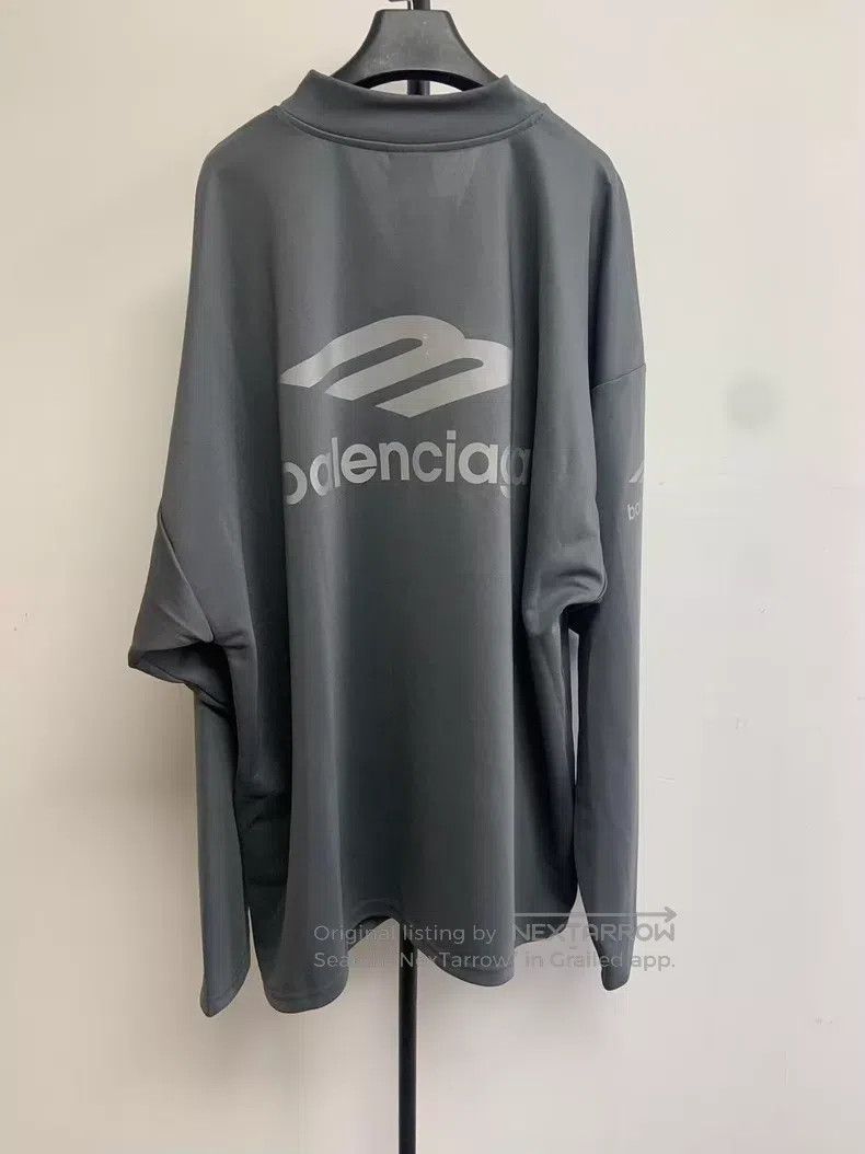 Balenciaga Balenciaga Pattern Printed V-neck Ski Jacket Gray Size US M / EU 48-50 / 2 - 2 Thumbnail