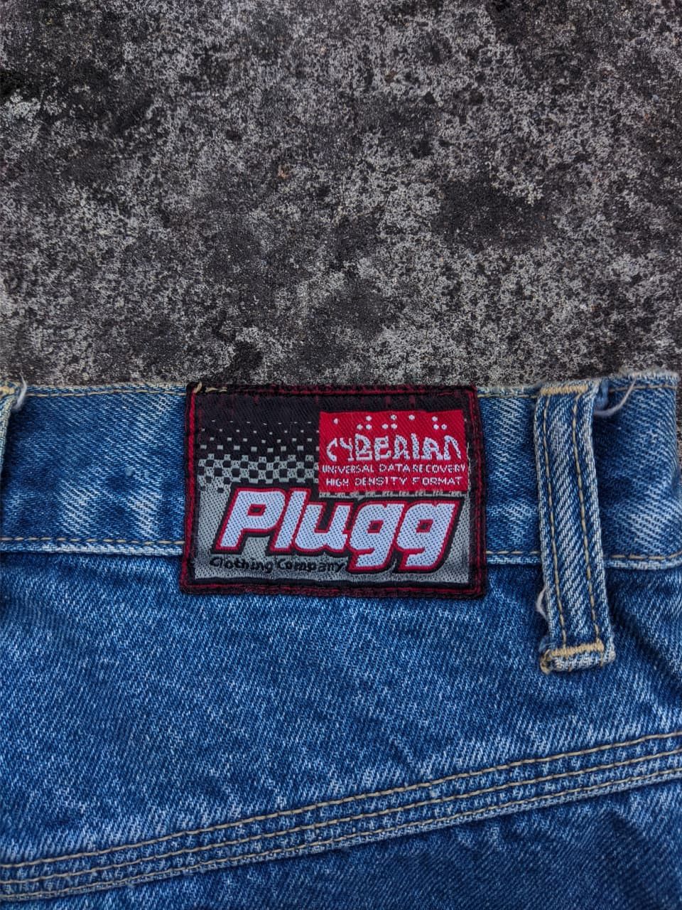 JNCO Rare! Vintage Plugg Y2K With Stripe Baggy Wide Leg Jeans Size US 28 / EU 44 - 7 Thumbnail