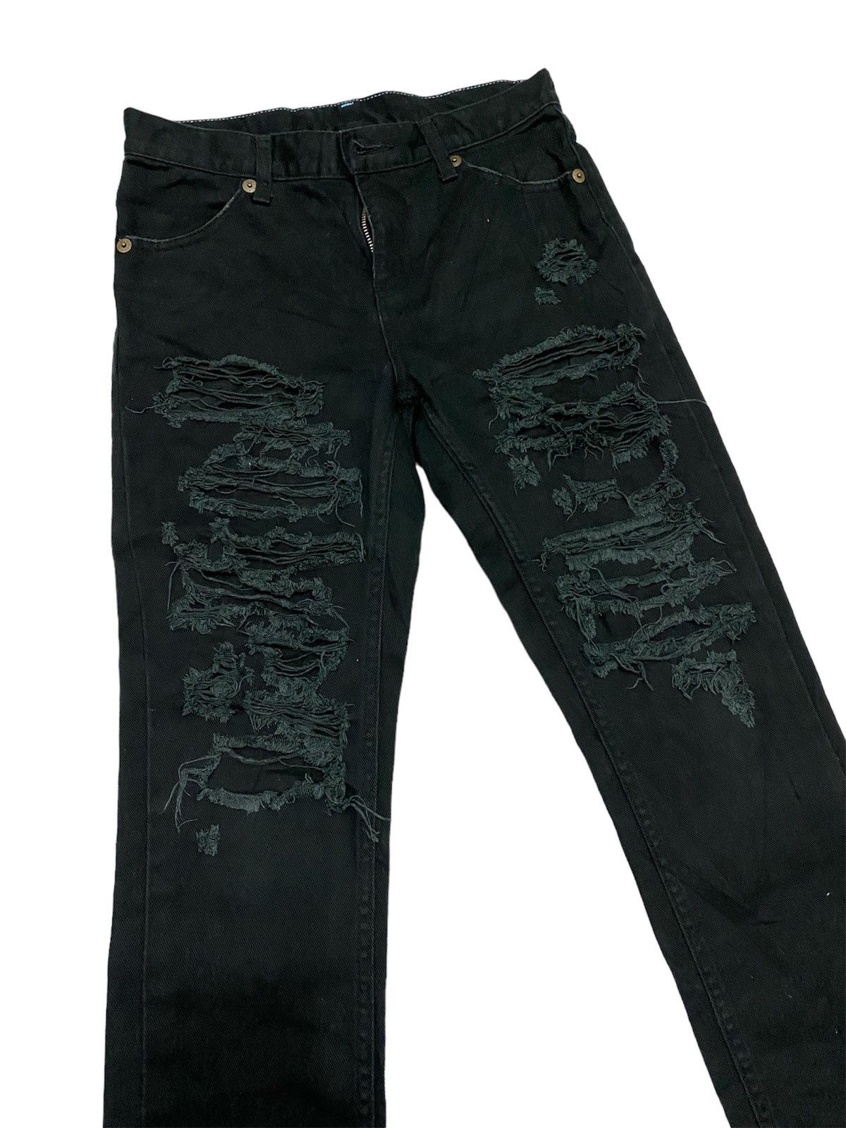 If Six Was Nine X-girl distressed crust punk pants Size US 28 / EU 44 - 5 Thumbnail