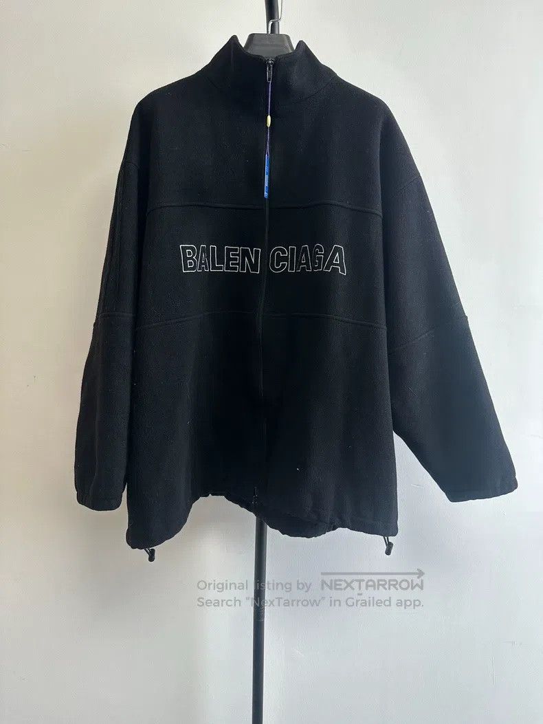 Balenciaga Balenciaga Printed Zip-Up Jacket Black Size US S / EU 44-46 / 1 - 1 Thumbnail