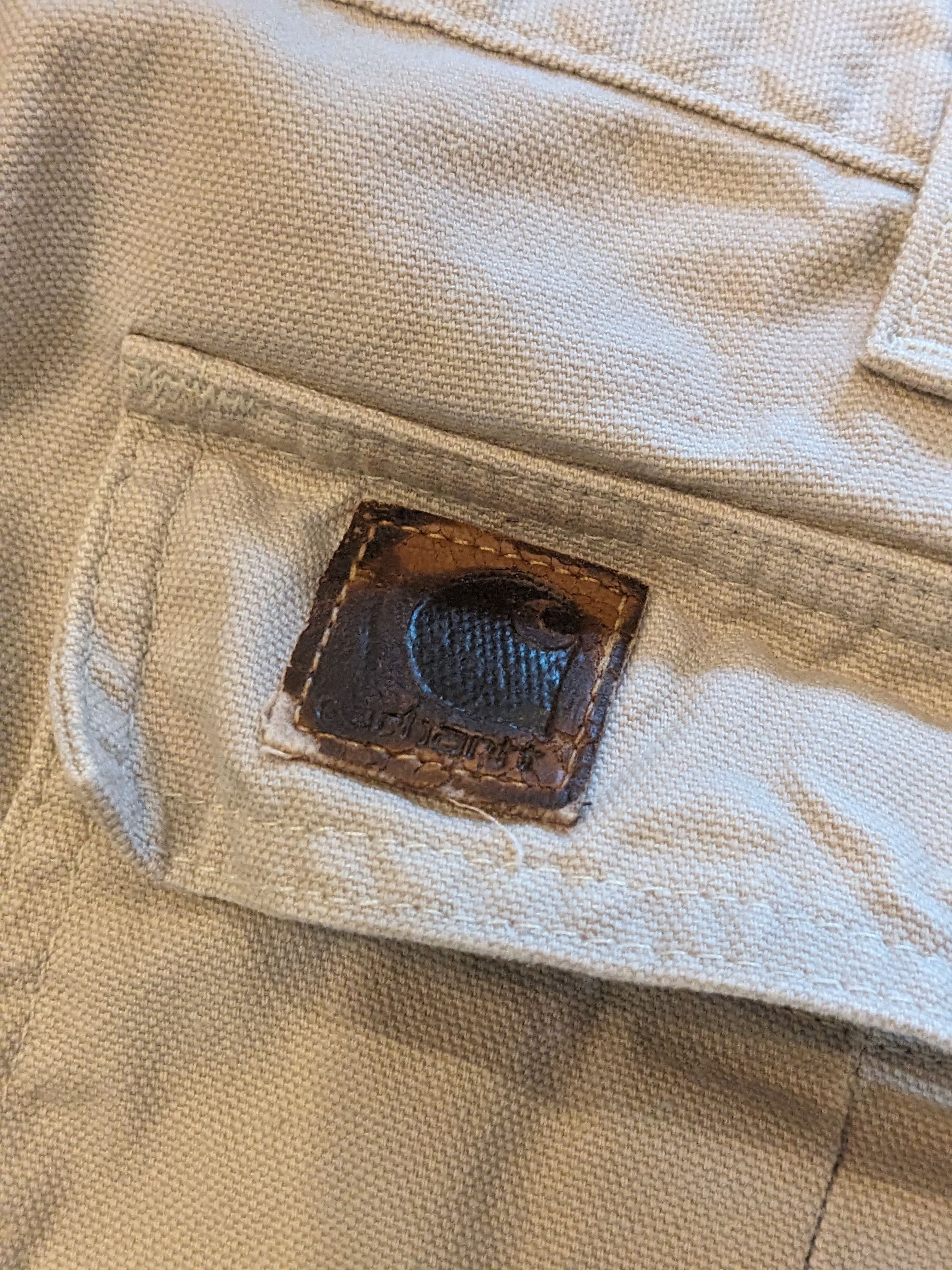 Carhartt × Vintage Vintage 90s Carhartt 36 x 30 Tan Cargo Pants Size US 36 / EU 52 - 2 Thumbnail