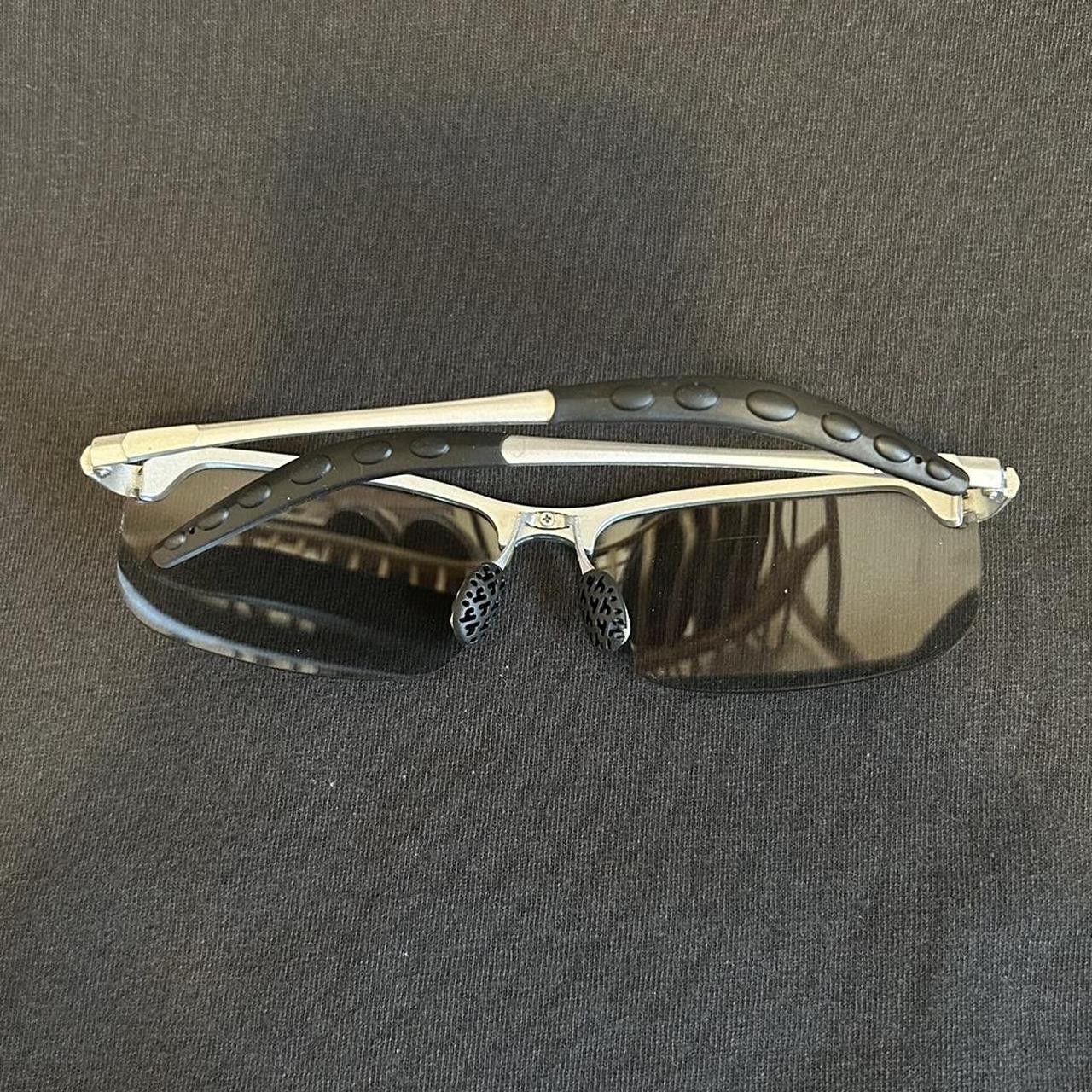 Japanese Brand × Vintage Y2K 2000s Style Cycling Skater Hip hop Black Tint Sunglasses Size ONE SIZE - 6 Thumbnail