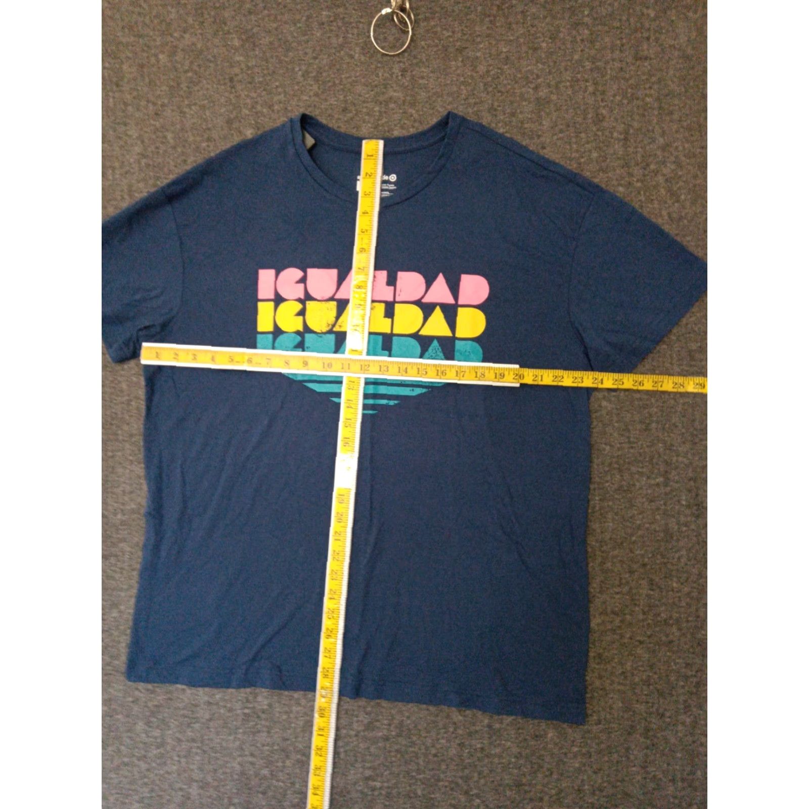 Vintage #takepride Adult IgualDaD Equality T-Shirt Blue L Short Sleeve Crew Neck Unisex Mens Womens Shirt Logo 2010s Equality Size US L / EU 52-54 / 3 - 4 Thumbnail
