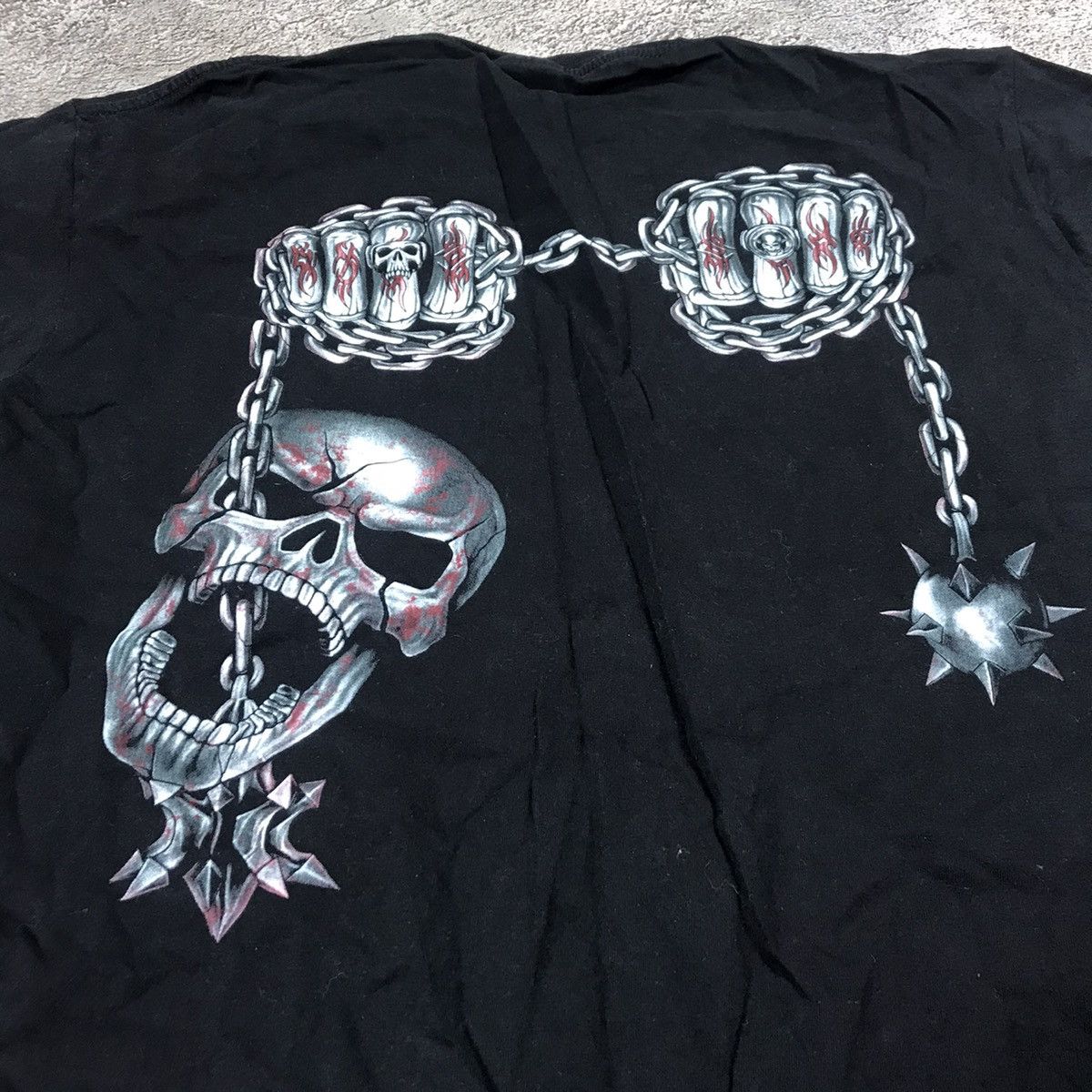 Vintage Vintage Y2K Graphic Tee Skull Horror Punk Streetwear Slim XL Size US XL / EU 56 / 4 - 5 Thumbnail