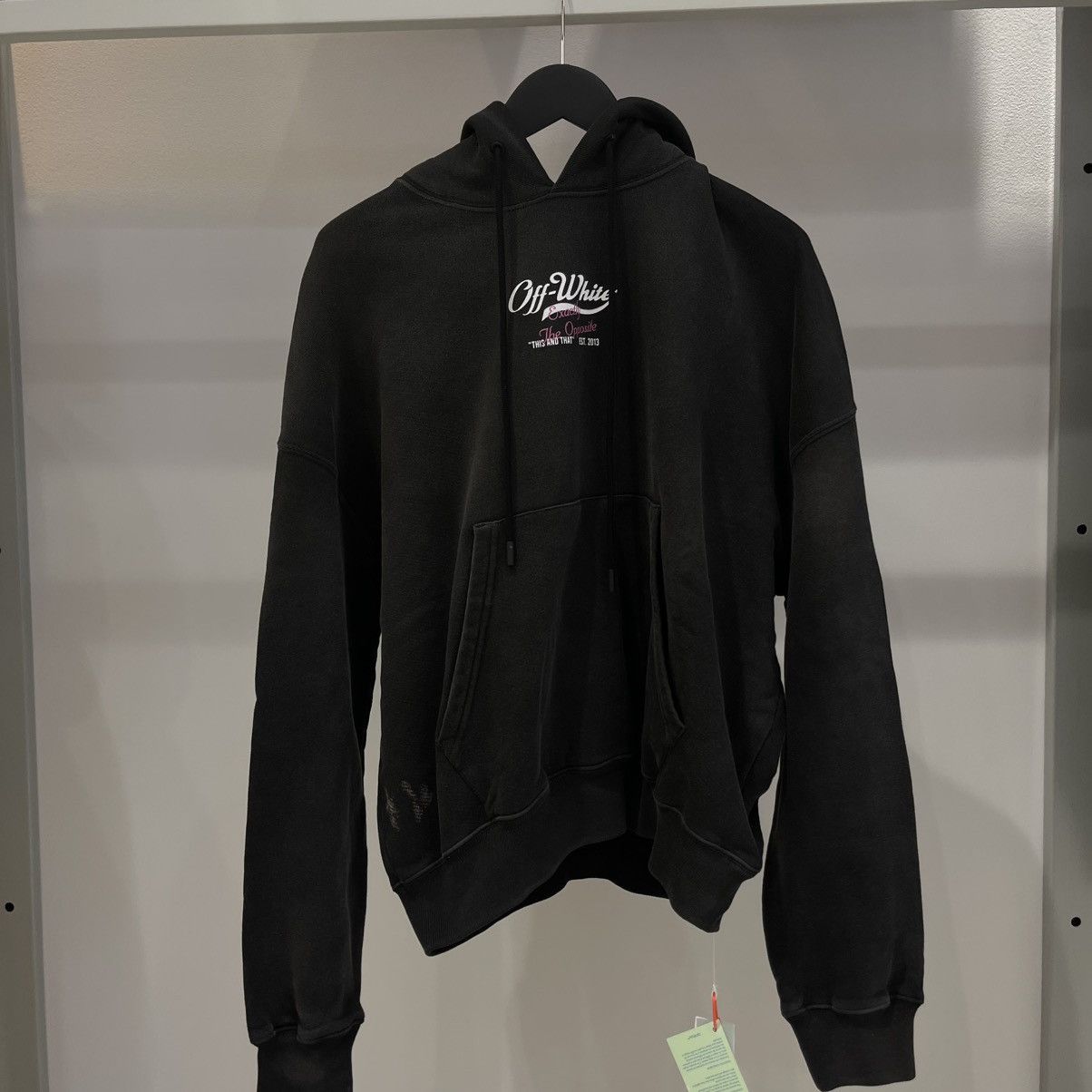 Off-White Off-White Exactly The Opposite Hoodie Size US S / EU 44-46 / 1 - 1 Thumbnail
