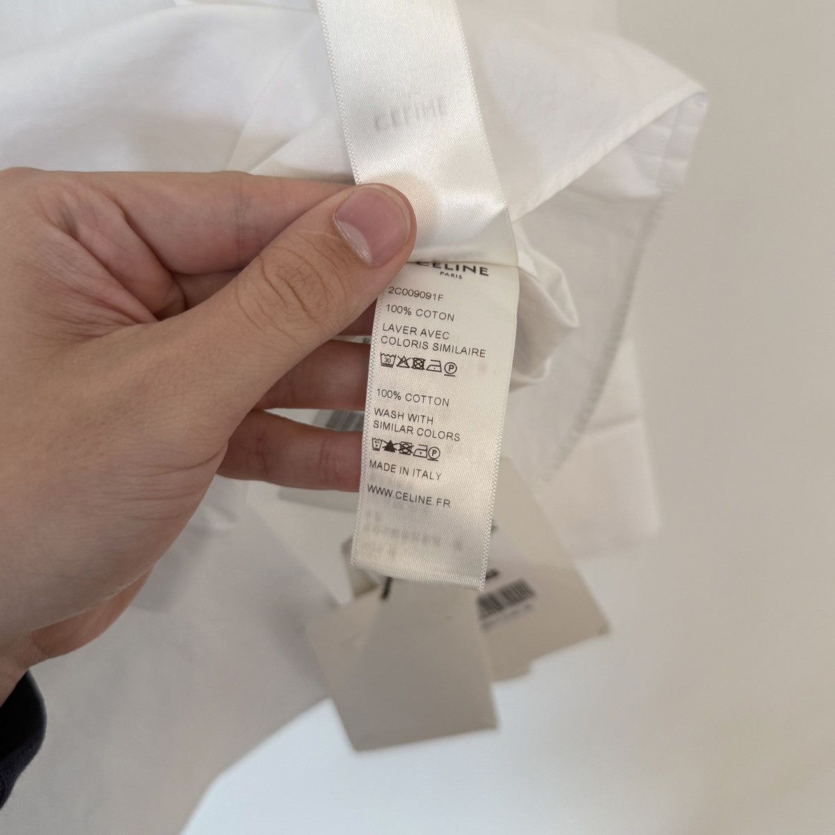 Celine Brand New Celine Paris Jed Button Down Oxford Dress Shirt Size US S / EU 44-46 / 1 - 11 Thumbnail