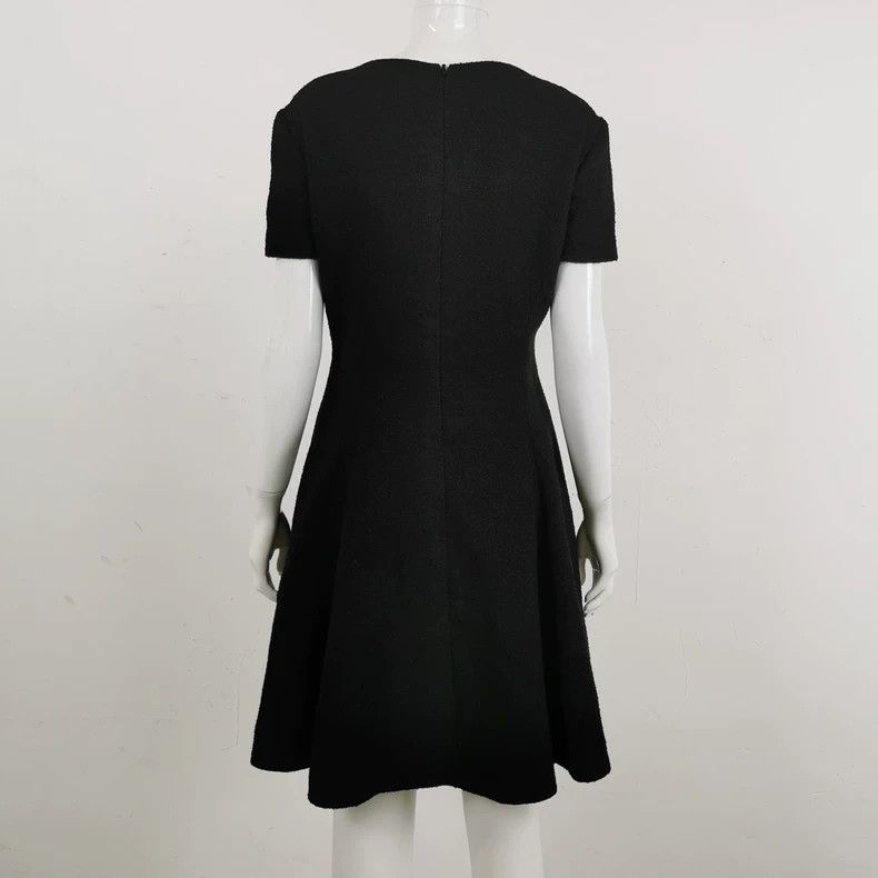 Versace Versace Cotton solid crew neck Medusa avatar dress Size L / US 10 / IT 46 - 2 Thumbnail