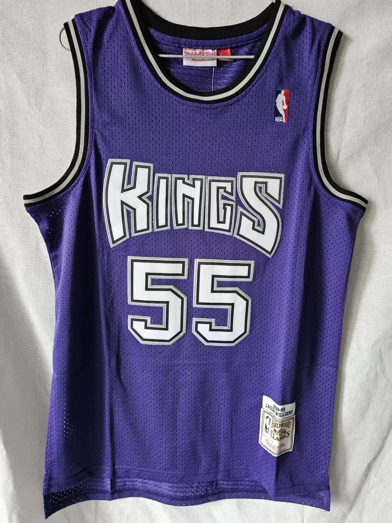 NBA Sacramento Kings #55 Jason Williams Jersey Purple Size US XL / EU 56 / 4 - 2 Thumbnail