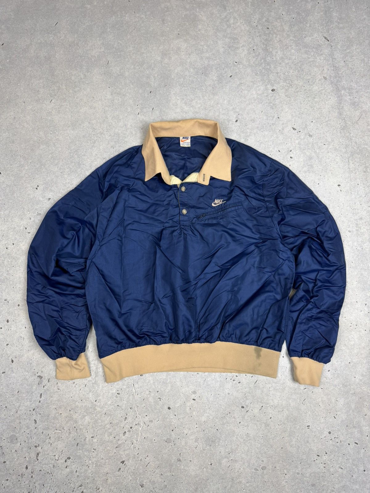 Nike 80s Nike Nylon Swoosh Retro Sweatshirt Made in USA Size US M / EU 48-50 / 2 - 1 Thumbnail