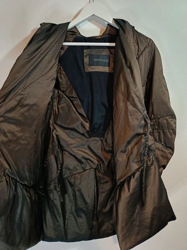 Ermanno Scervino ERMANNO SCERVINO BROWN LEATHER AND REAL FUR FOX/GOAT JACKET Size US L / EU 52-54 / 3 - 9 Thumbnail