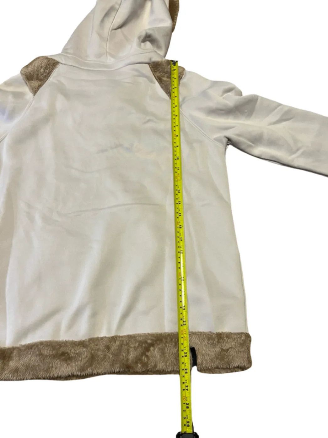 Other Aumora Fur Y2k Longhorns Womens Hoodie Beige Size L Size L / US 10 / IT 46 - 4 Thumbnail