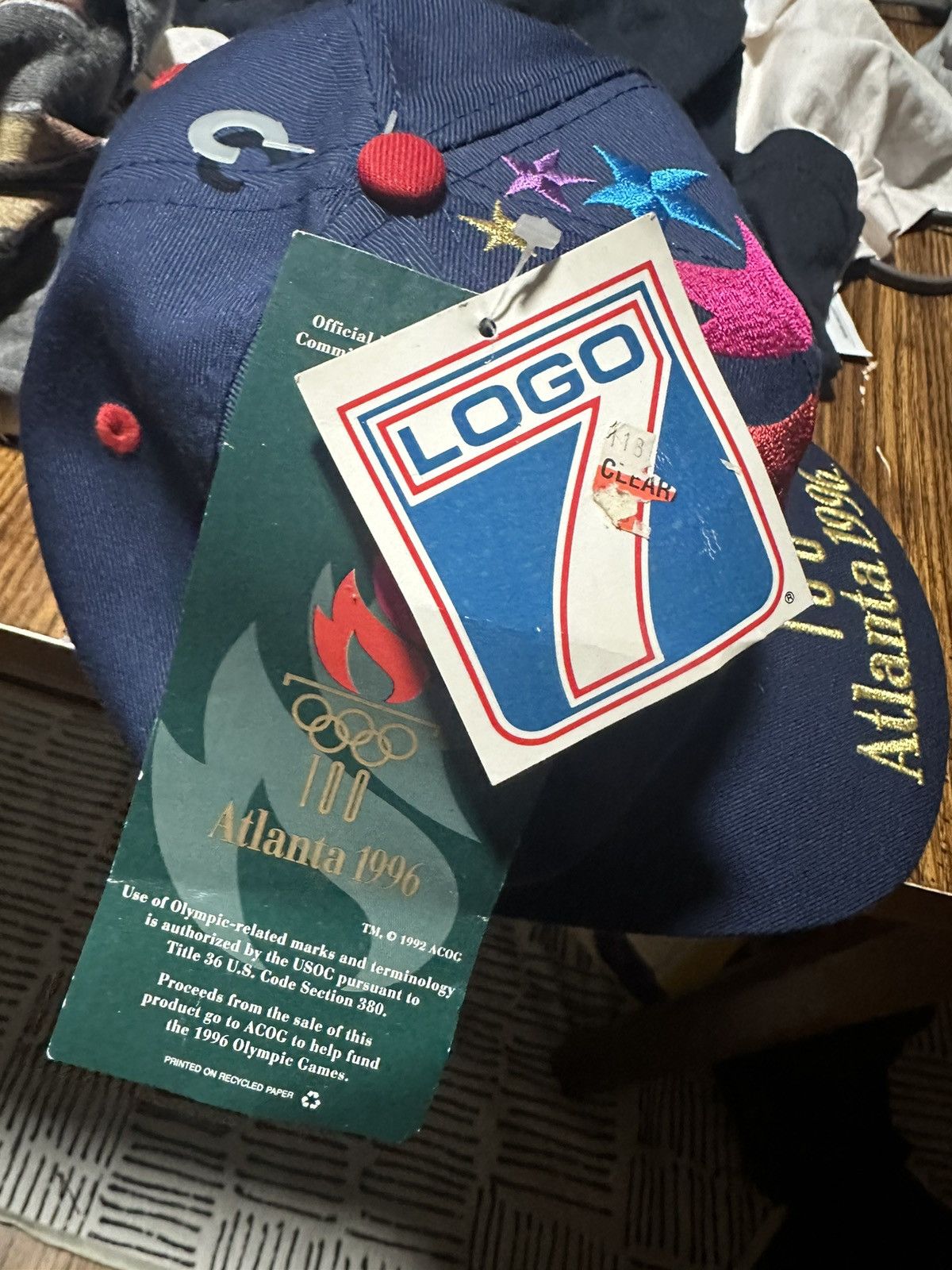 Logo 7 1996 Atlanta olympic logo 7 snapback hat Size ONE SIZE - 2 Thumbnail