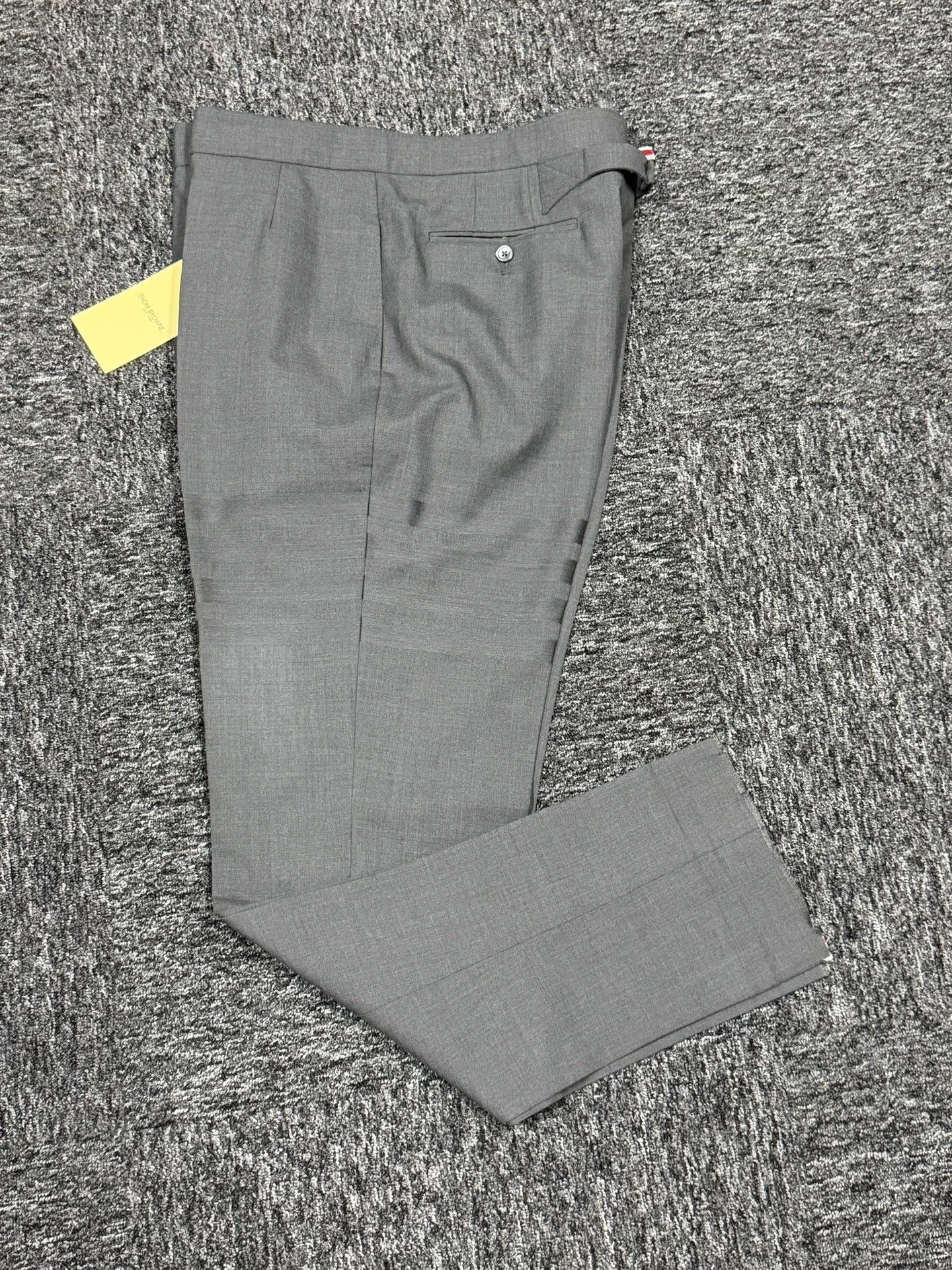 Thom Browne Thom Browne Men's 4-Bar High-Waist Deep Gray Trousers Size US 38 / EU 54 - 3 Thumbnail