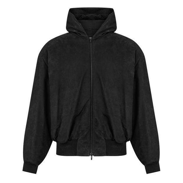 Other Leather Hooded Bomber Jacket Size US S / EU 44-46 / 1 - 6 Thumbnail