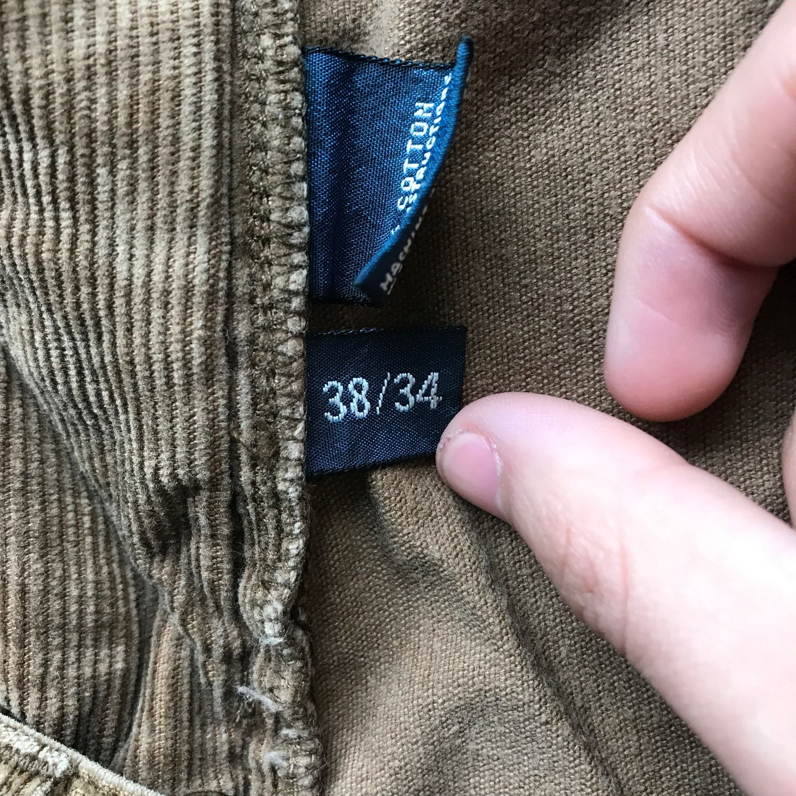 Polo Ralph Lauren Vintage Polo Ralph Lauren Corduroy Raw Hem Pants Mens 38x28 Size US 38 / EU 54 - 3 Thumbnail